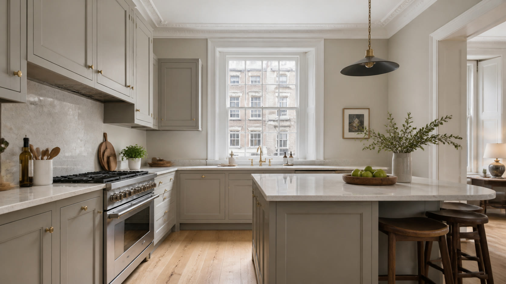 Kitchen of a Mayfair lateral apartment